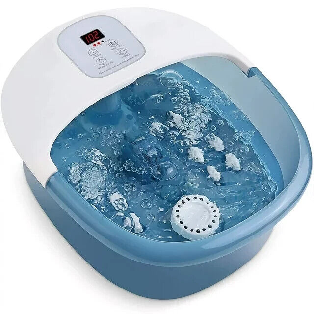 Foot Spa bath Massager with Heat Bubbles Vibration Digital Temperature Control