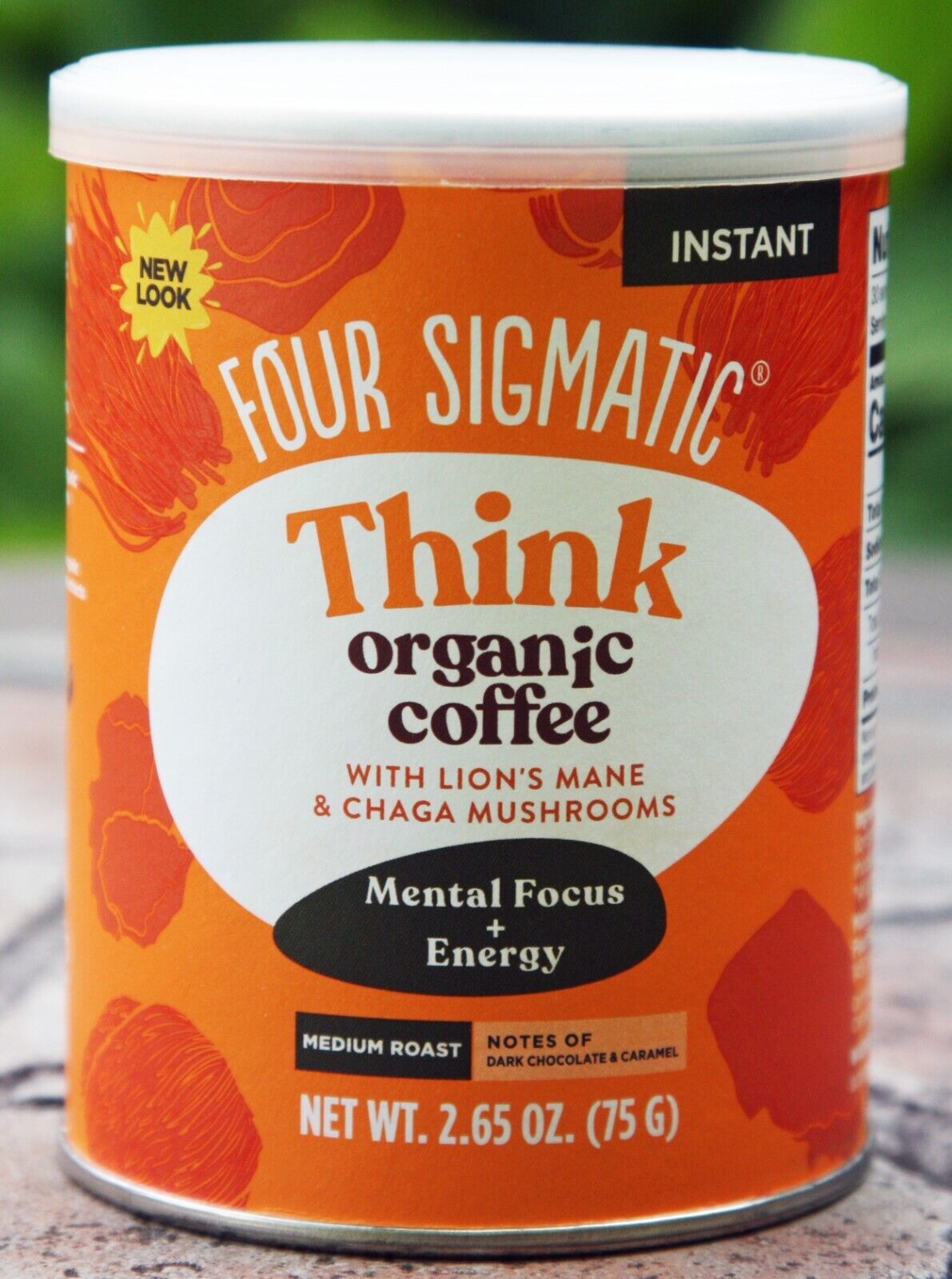Four Sigmatic Arabica INSTANT Coffee w/ Lion\'s Mane, Chaga Mushrooms + Rhodiola