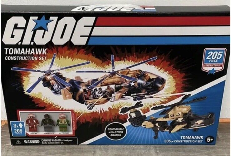 GI Joe Tomahawk Helicopter Construction Set Lifeline Forever Clever Fits New