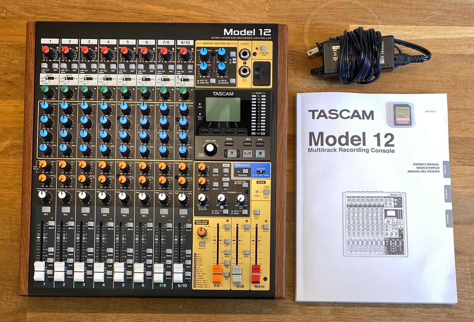 TASCAM Model 12 with SanDisk SDXC 128GB Memory Card