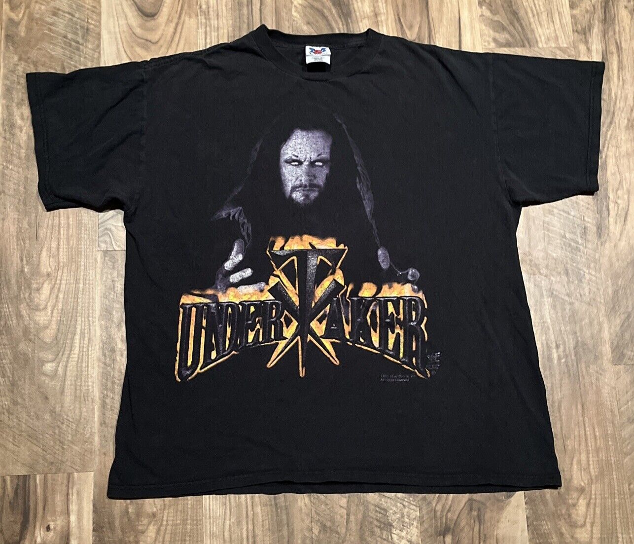Men’s The Undertaker Vintage T-Shirt 1998 WWF WWE 90’s Wrestling Size XL Faded🔥