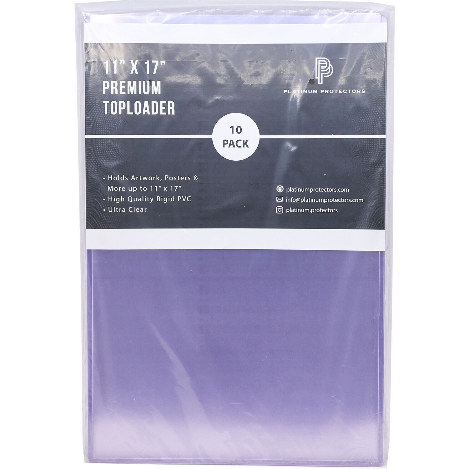 Platinum Protectors 11x17 Toploaders for Posters Lithographs Art Plastic Holders