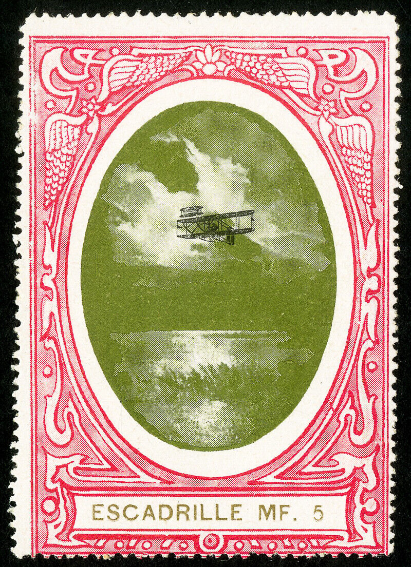 France Stamps Early Air Label Very Early