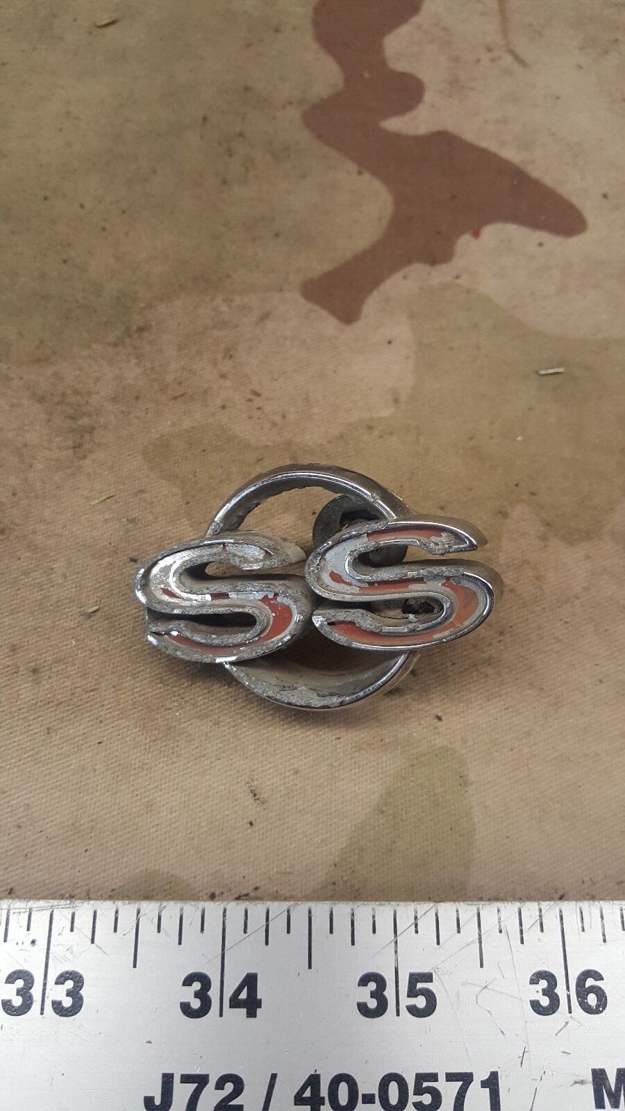 Vintage SS Emblem Badge