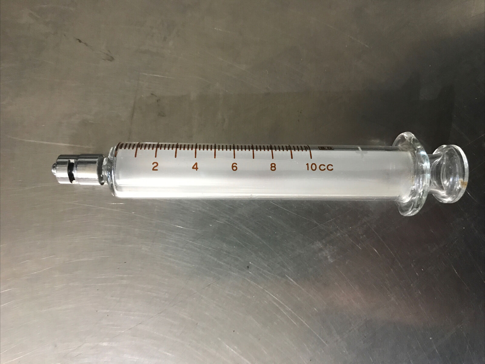 Hamilton BD 10cc Multifit Reusable Glass Syringe Luer-Lok 512142 Excellent