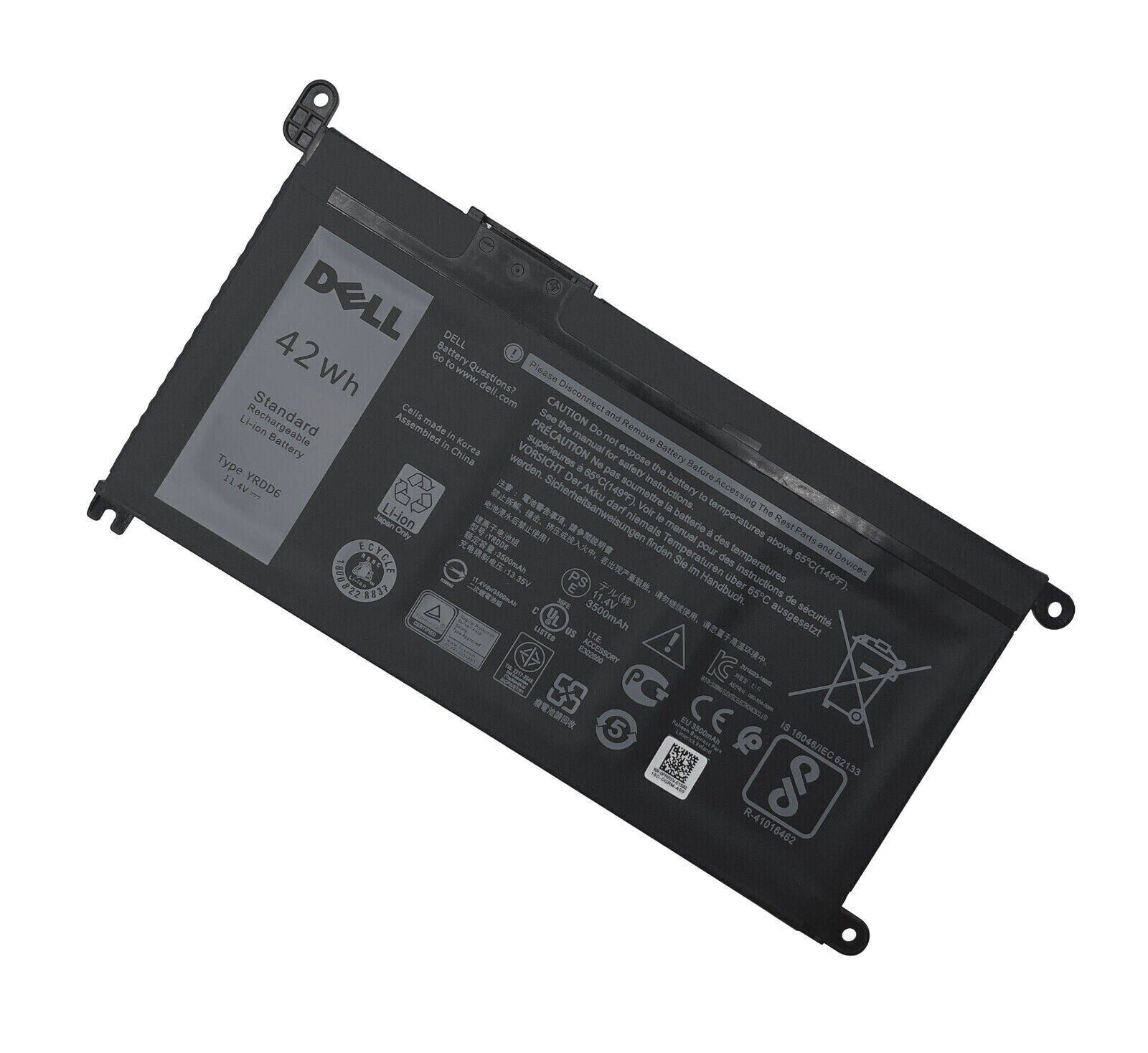 Genuine 42WH YRDD6 Battery For Dell Inspiron 3493 3582 3583 3593 3793 VM732 US