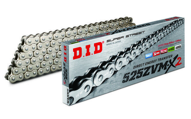 D.I.D. 525 ZVM-X2 Series X-Ring Chain 120 Links Silver