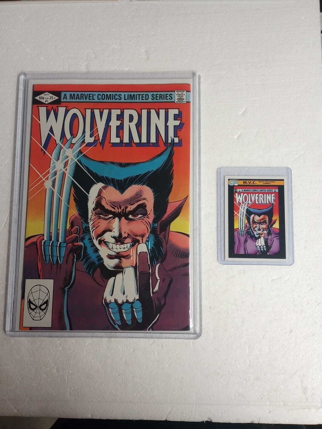 Wolverine #1 1982 Frank Miller With 1990 Impel #133 Most Valuable Comics Card