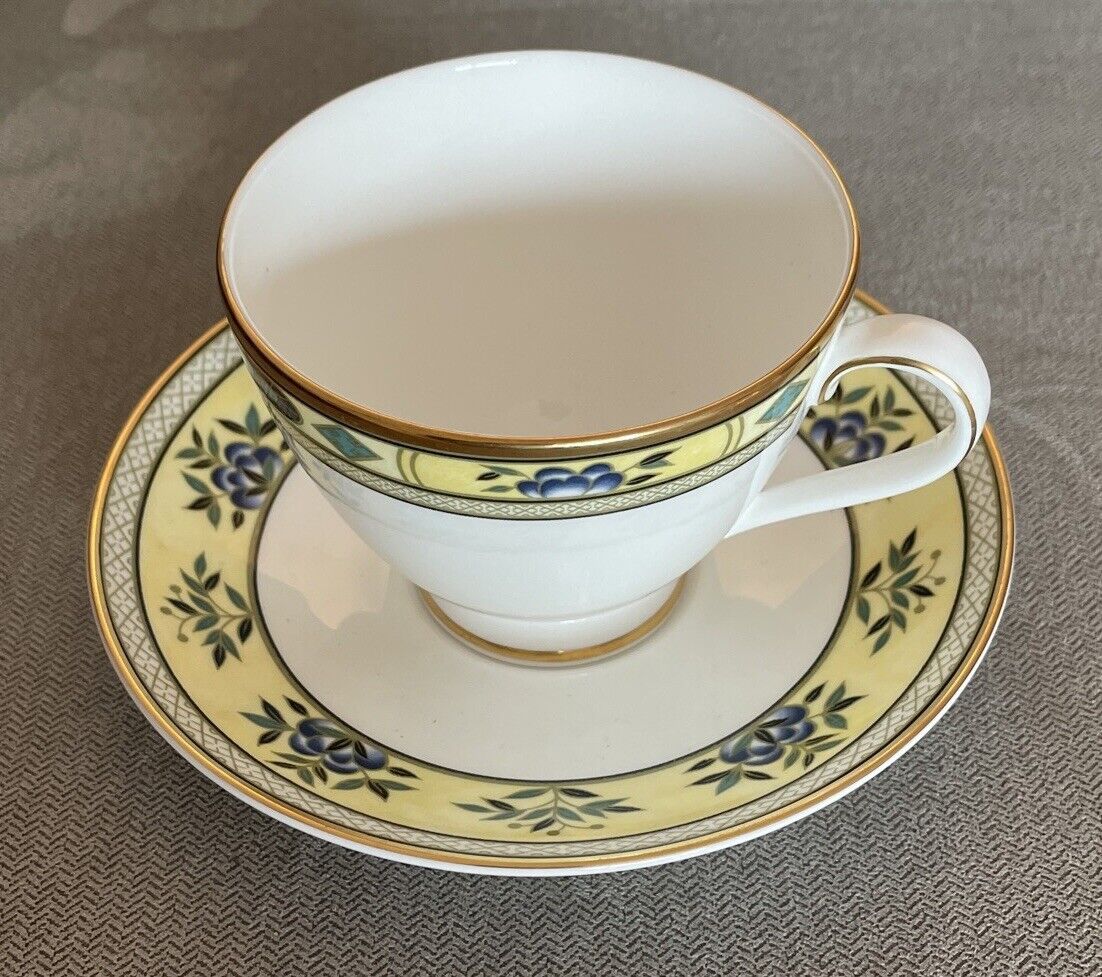 Ashworth by Minton Vintage Tea Cup & Saucer Discontinued Retired 1994 - 1998 EUC