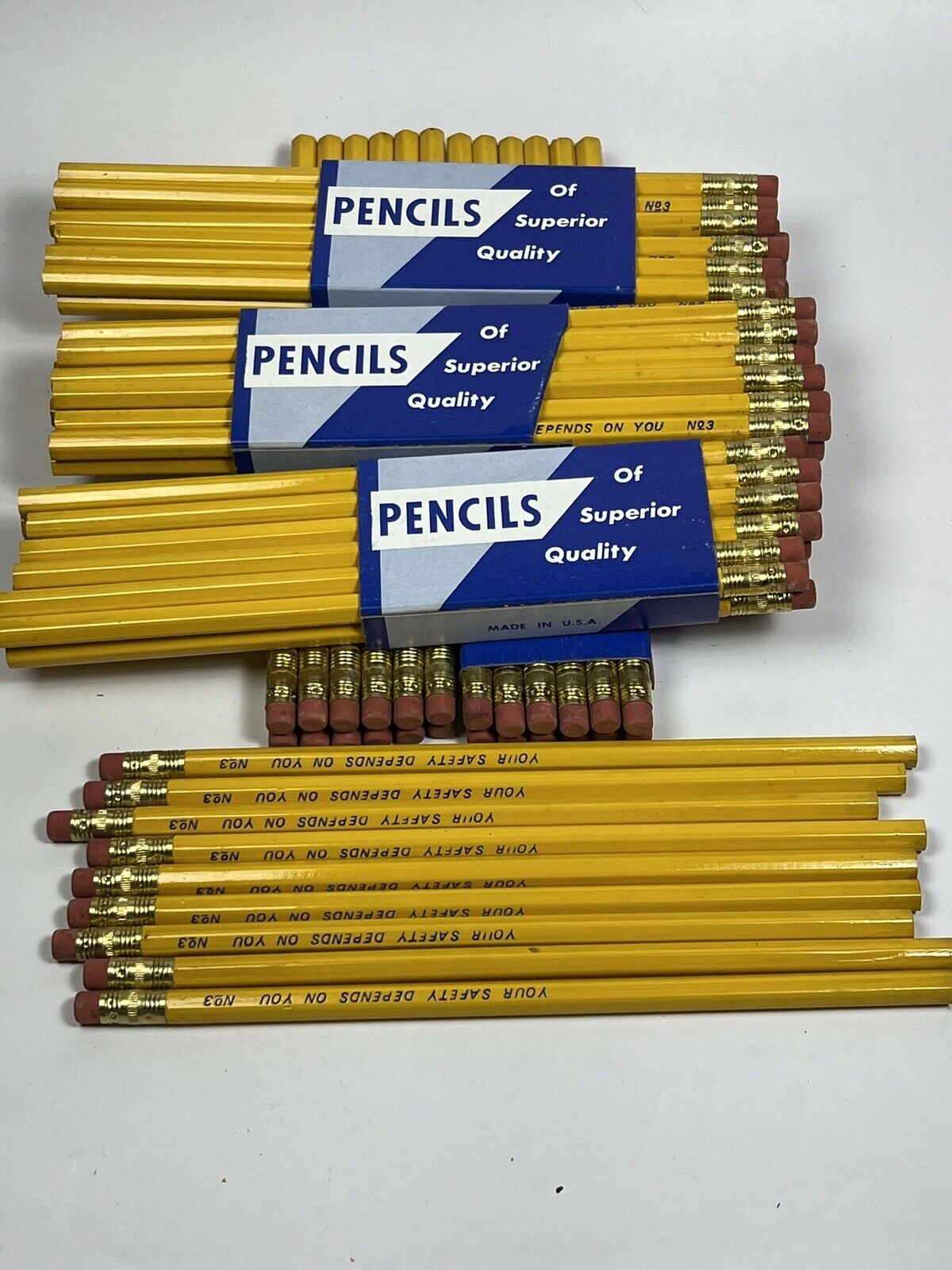 Vintage Pencils Of Quality Hexagon Bonded Lead #3 Pencils 69 Graphite New USA