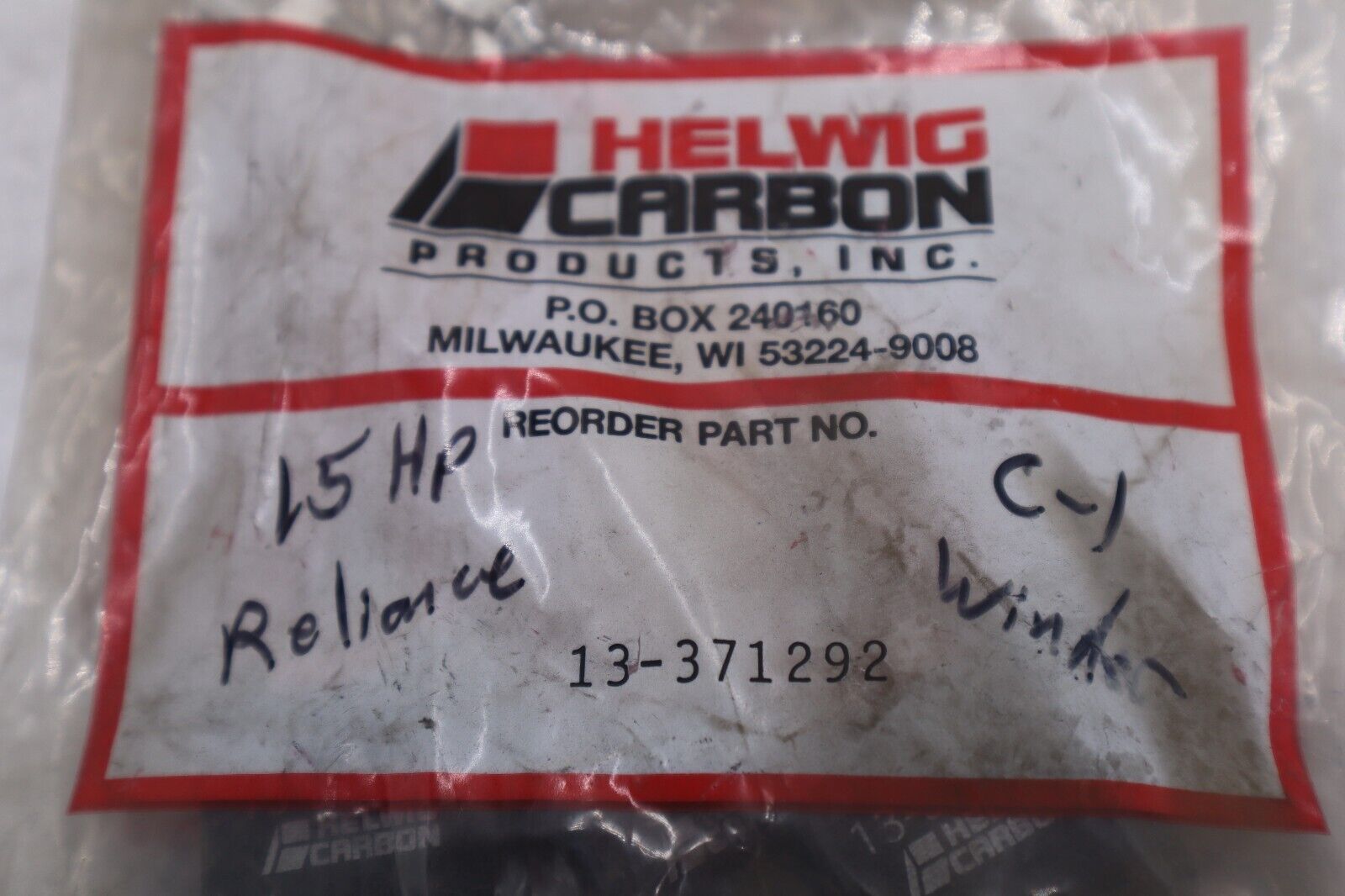 NEW Helwig Carbon 13-371292 Carbon Brush 13371292 PACK STOCK K-3560