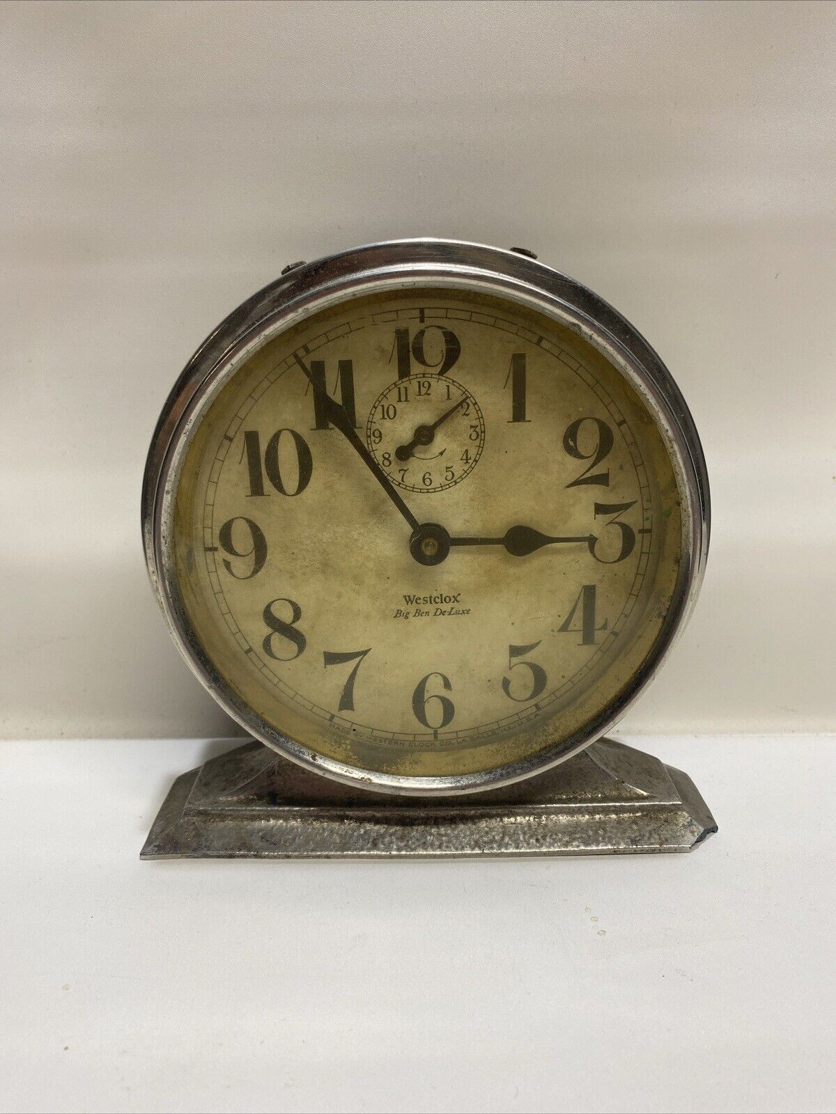 Vintage 1920’s Westclox Baby Ben DeLuxe Windup Alarm Clock March 29, 1927 USA