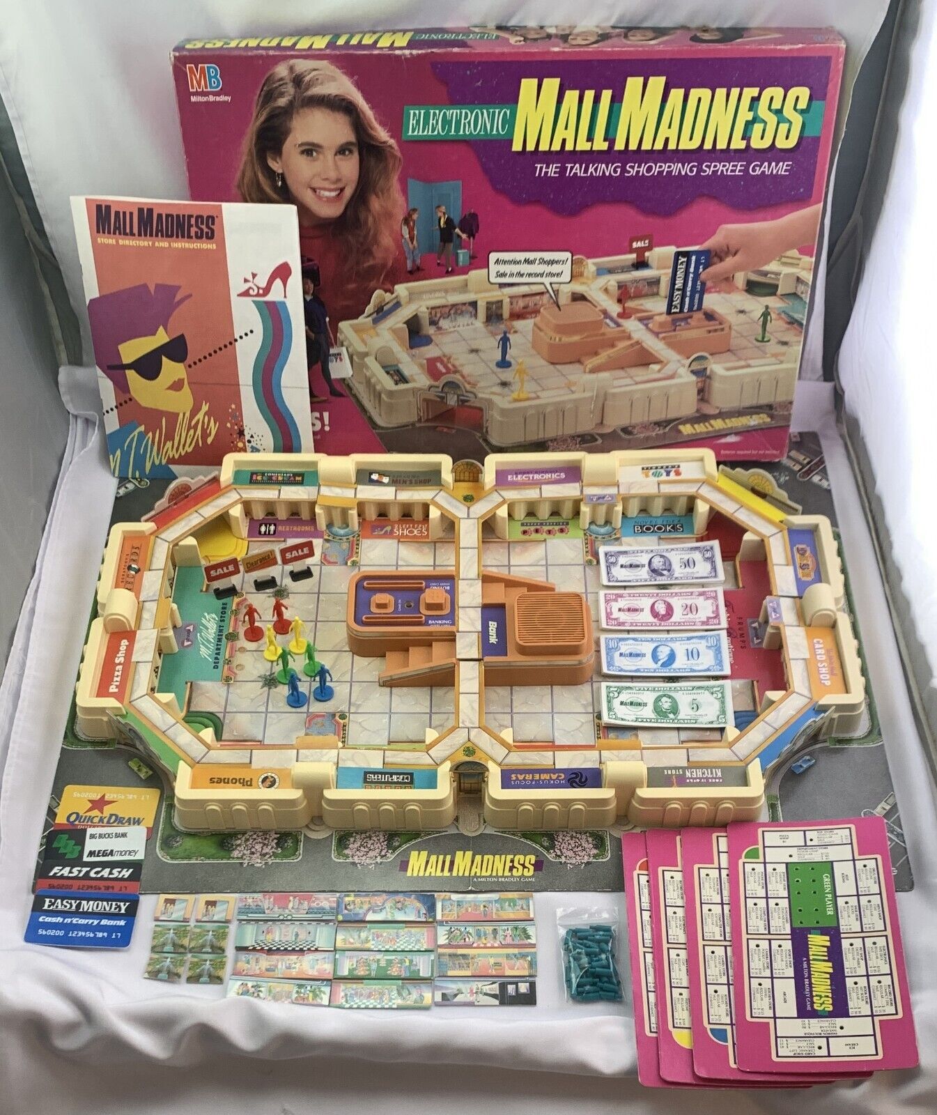 1989 Mall Madness Game Milton Bradley Complete Working Very Good Cond 