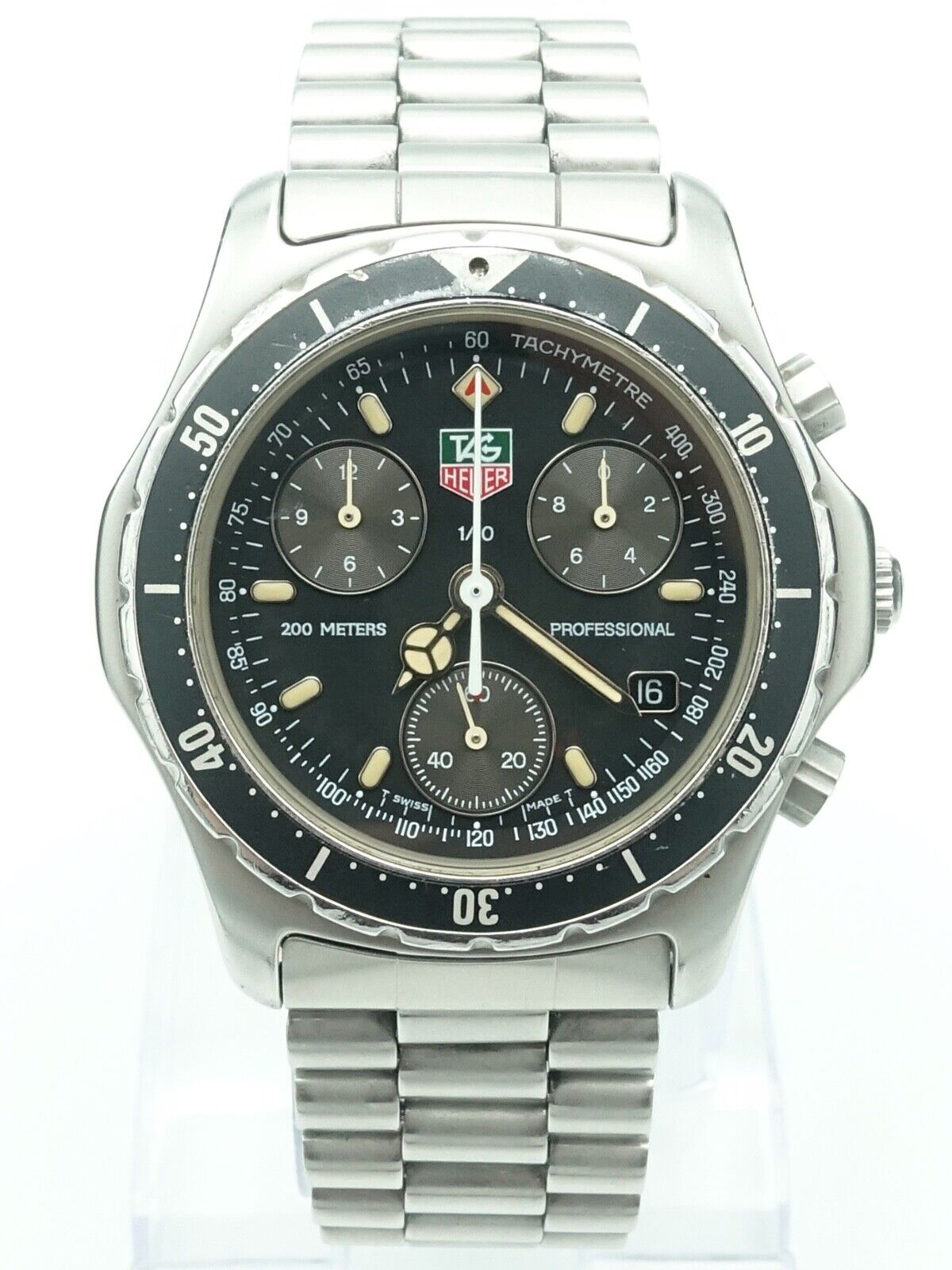 Vintage Tag Heuer 2000 1/10 Chrono Watch, Ref 570.206, 90’s,38mm,Great Condition
