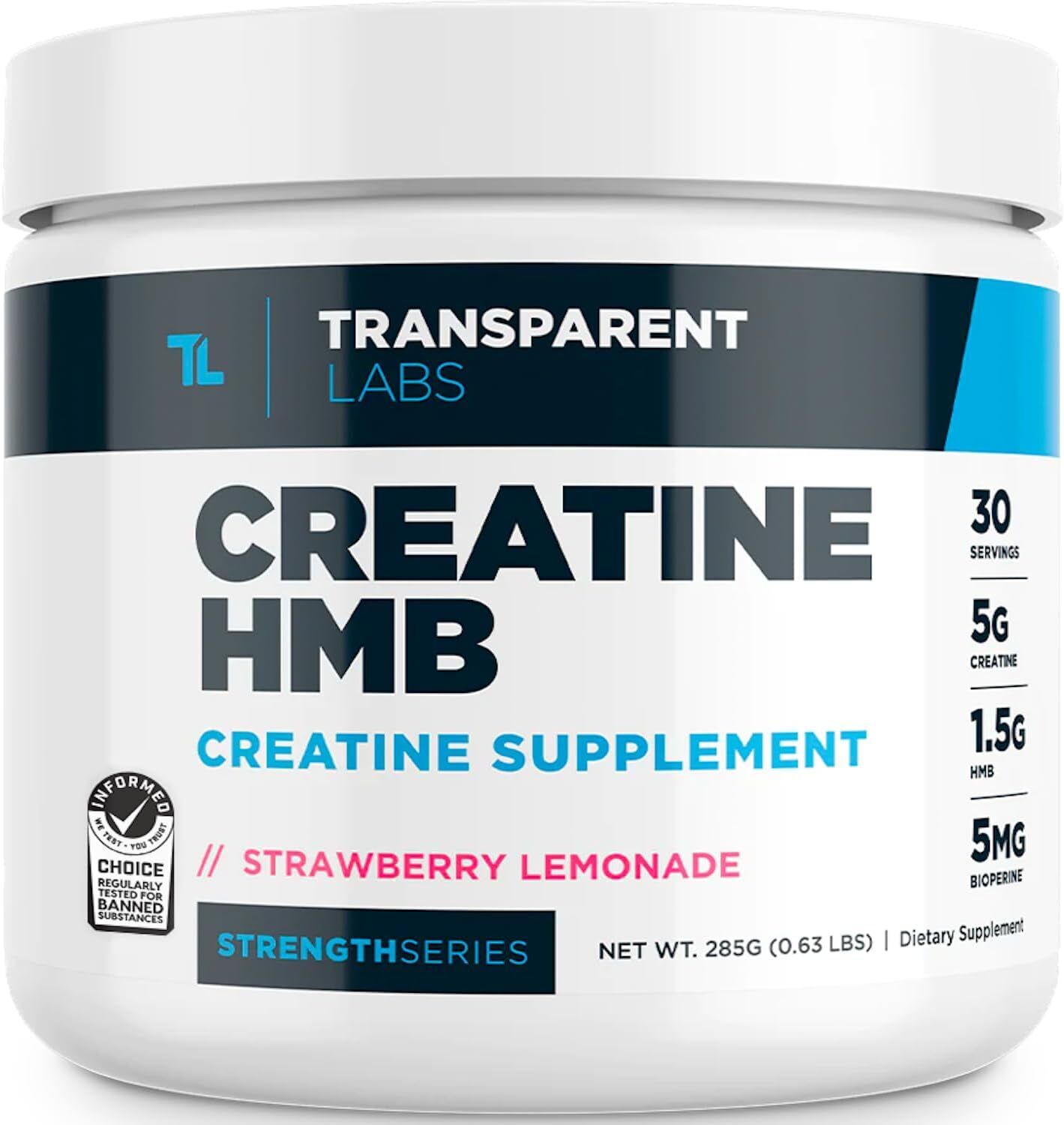 Transparent Labs Creatine HMB - Monohydrate Powder with for... 