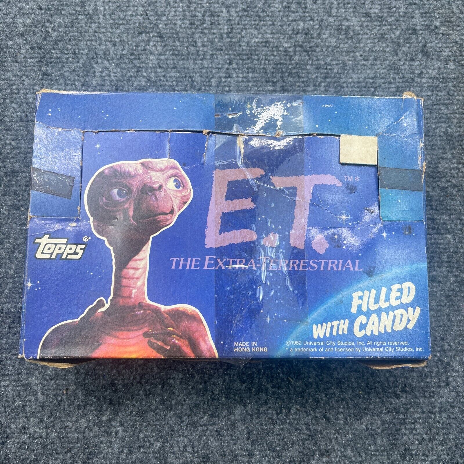 VTG E.T. Extra Terrestrial Topps Filled with Candy Set of 14 Figurines + Box