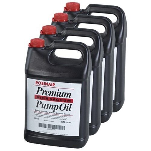 RobinAir 13204 Premium High Vacuum Pump Oil Gallon Bottle Case of 4