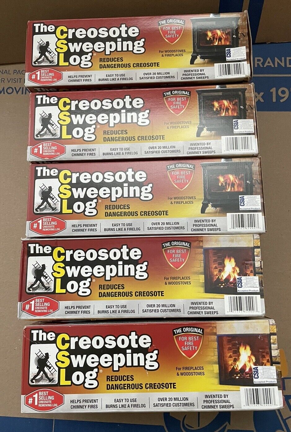 Creosote Sweeping Log SL 824-12 Chimney Cleaner - Pack of 5
