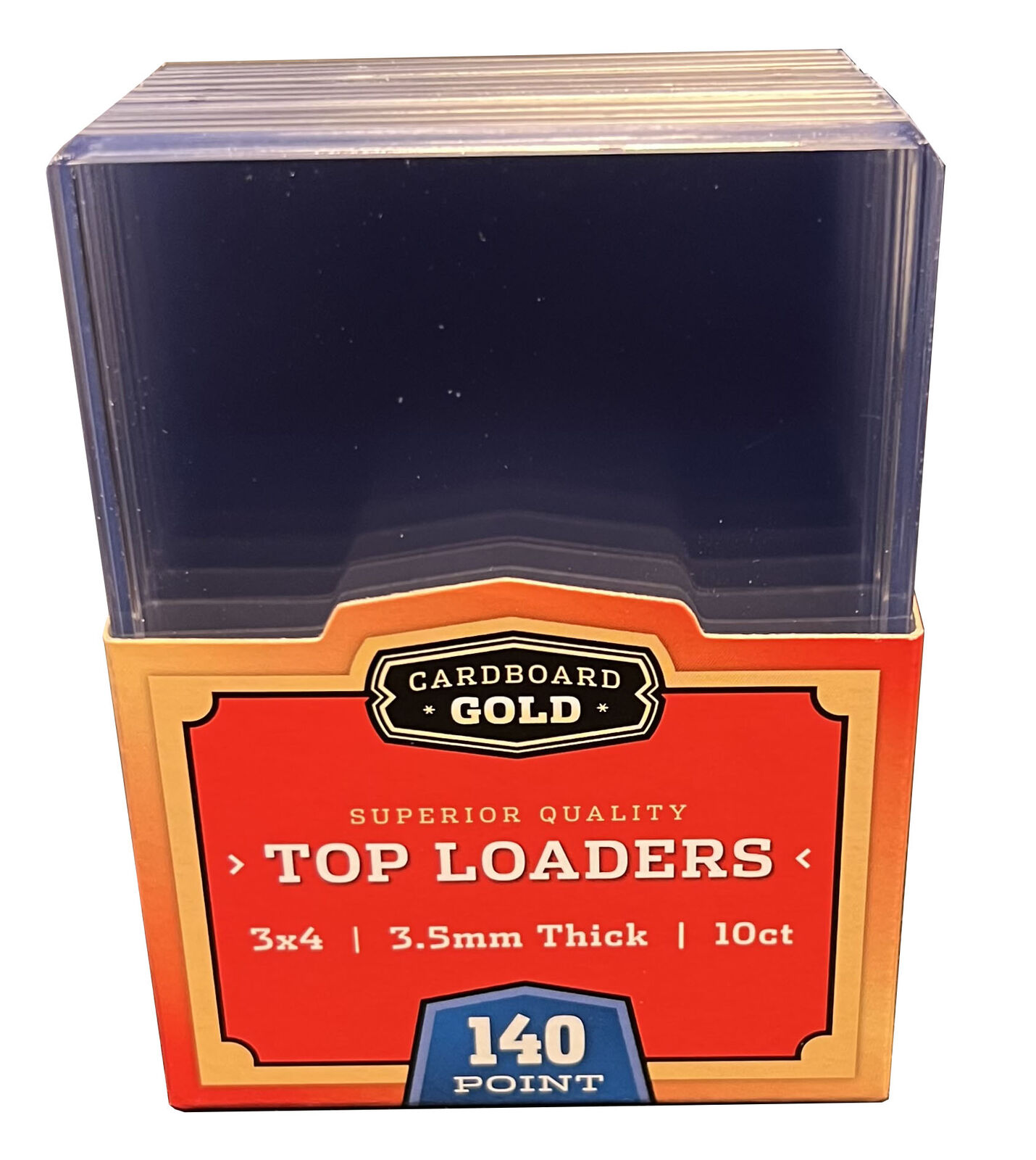 Case of 500 CBG 3.5mm 140pt Thick Trading Card Topload Holders hard protectors