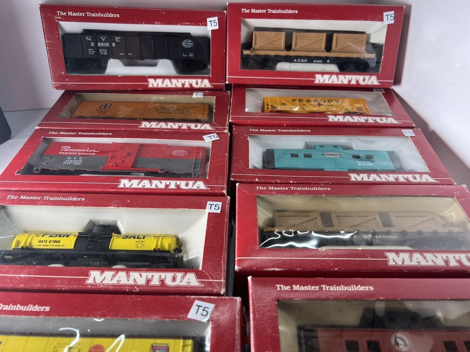 HO Scale Mantua, 41\' Box Cars. Collection Of 10 Items   Very Rare