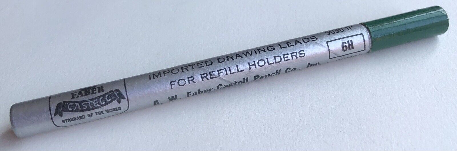 Vintage A. W. Faber Castell Drawing Lead 6H 2mm 6 Pack Tube Germany