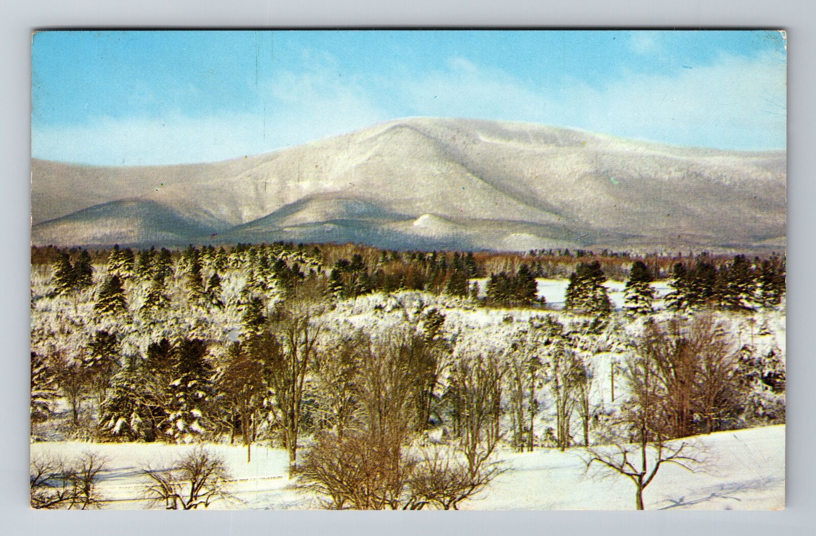 VT-Vermont, Winter Scene, Antique, Vintage c1961 Souvenir Postcard