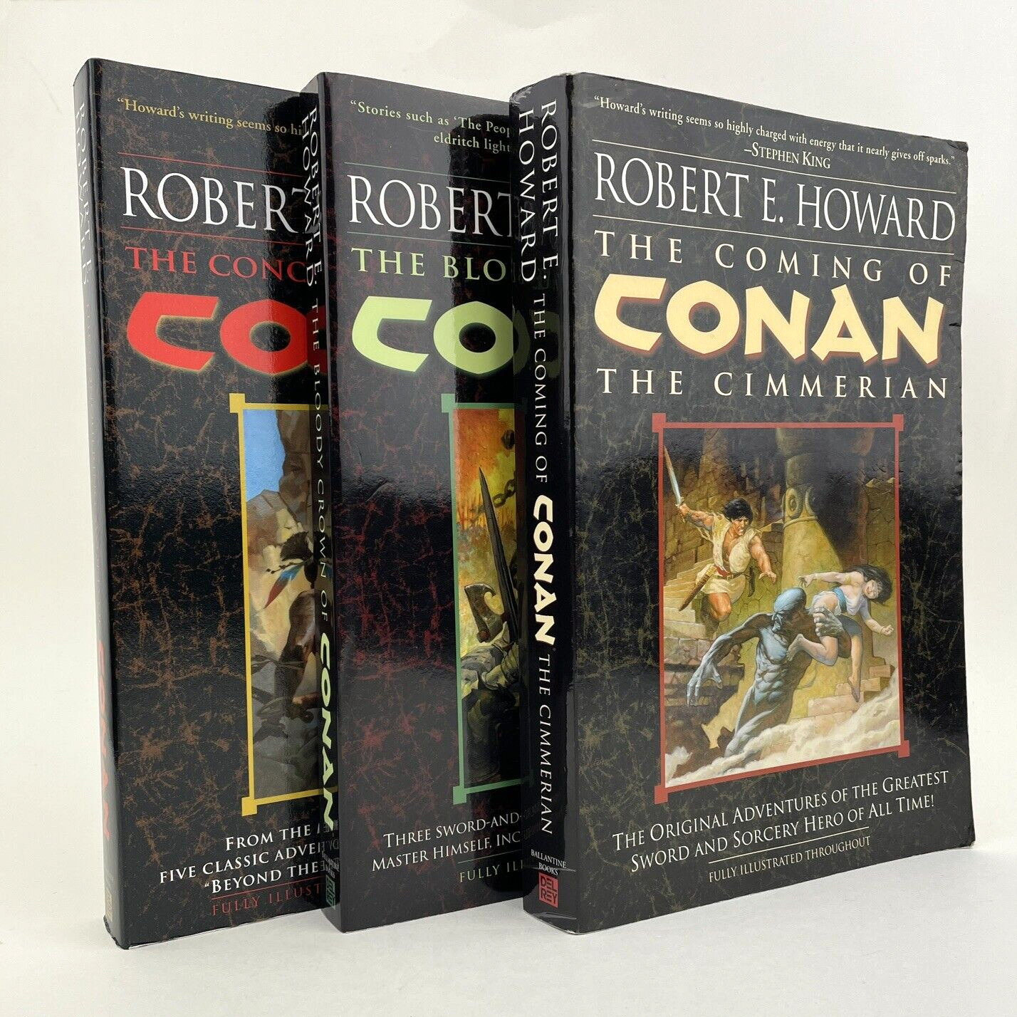 Robert E. Howard Conan The Cimmerian 1-3 (Complete) Trade Paperback Book Lot