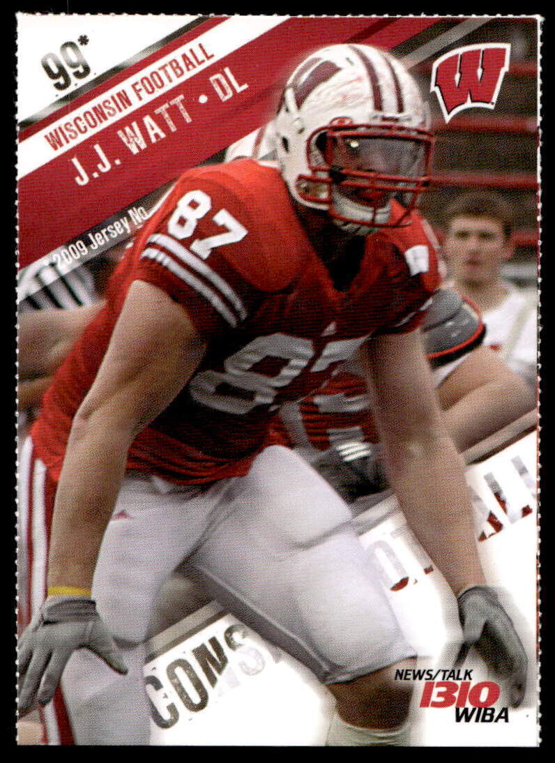J.J. Watt 2009 Wisconsin Badgers Program Cards #NNO Football Card