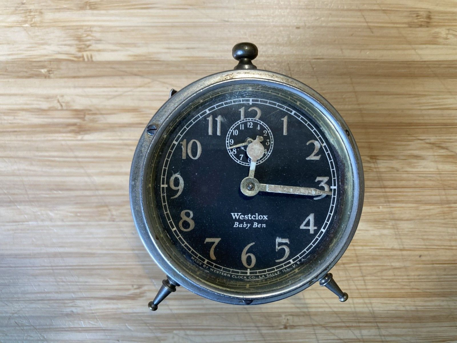 Vintage 1920s Westclox Baby Ben Alarm Clock