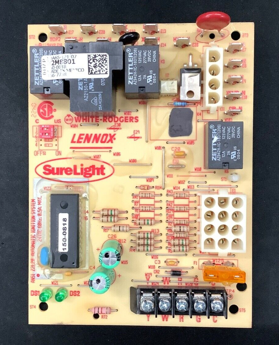 90-DAY WARRANTY - 32M8801  Lennox SureLight Furnace Control Board 50A65-121