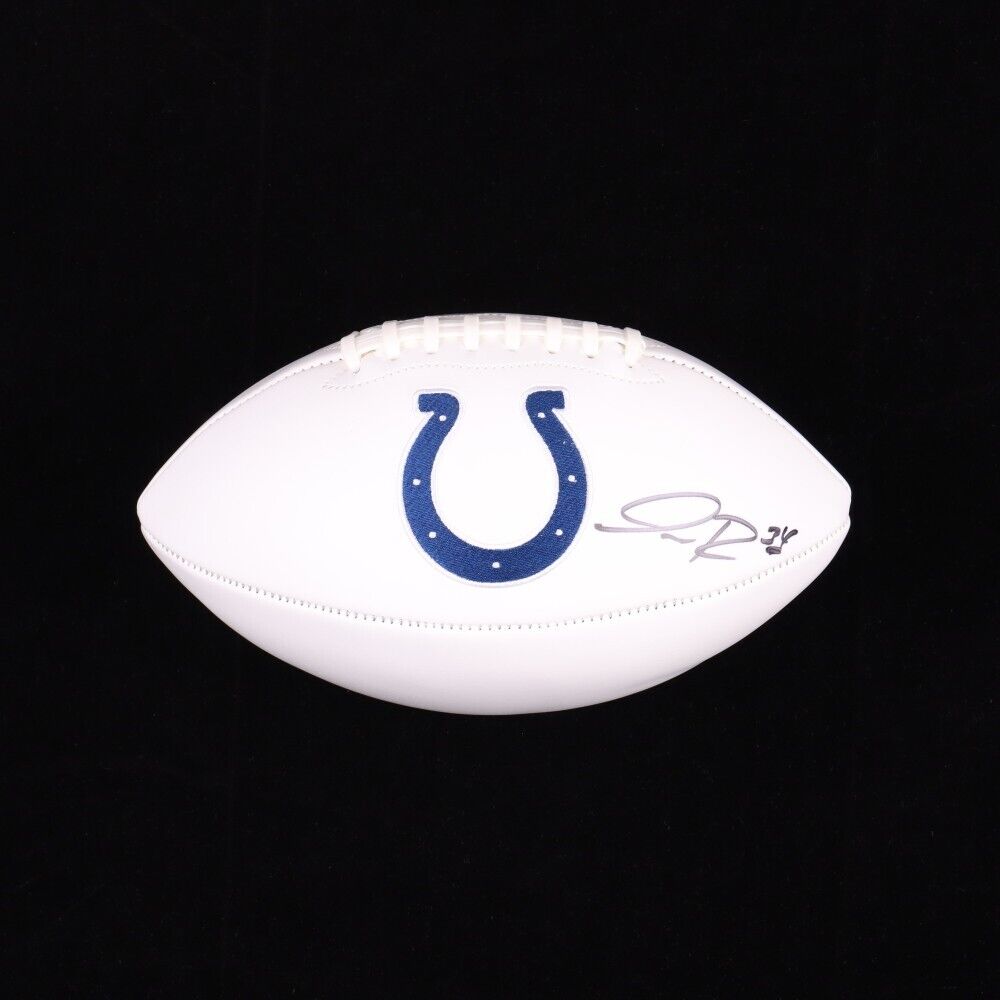 Isaiah Rodgers Signed Indianapolis Colts Logo Football w/ COA