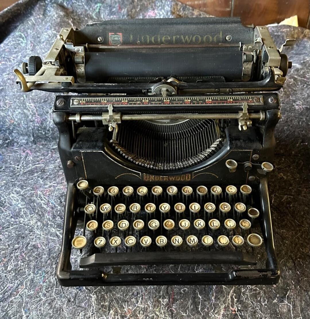 Antique 1928 Underwood No. 5 Typewriter Serial #2440480-5