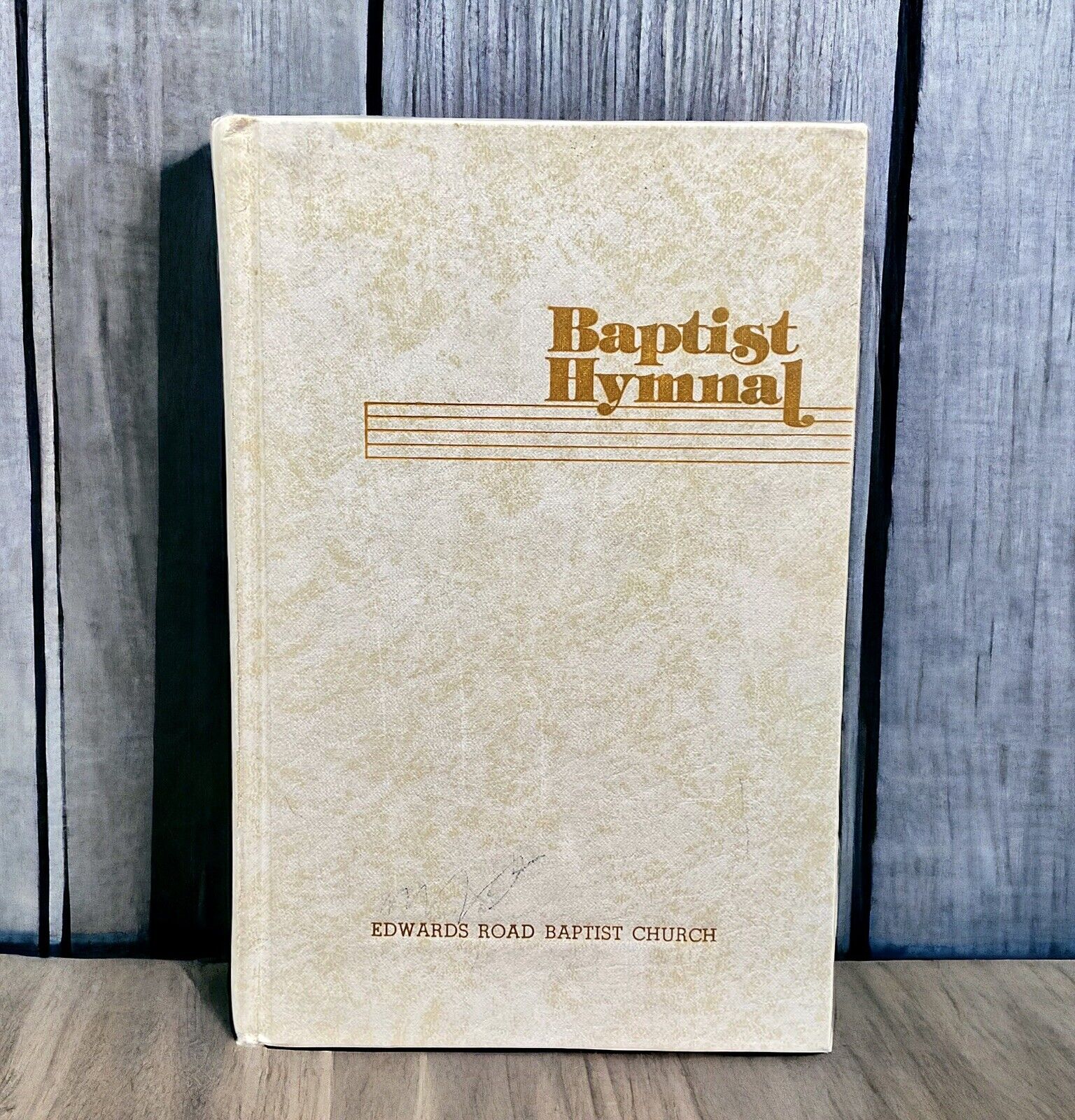 VTG Baptist Hymnal Convention Press 1975 Hardcover Song Book White Monogrammed
