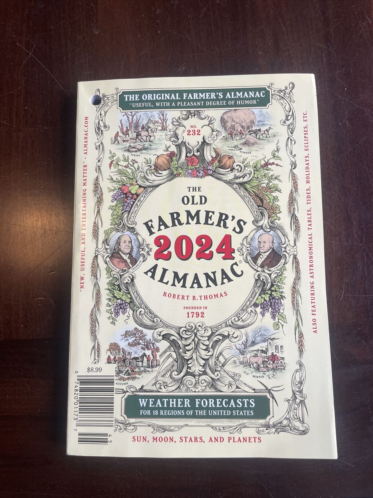 The Old Farmer\'s Almanac 2024 (New Paperback) New By Robert B. Thomas