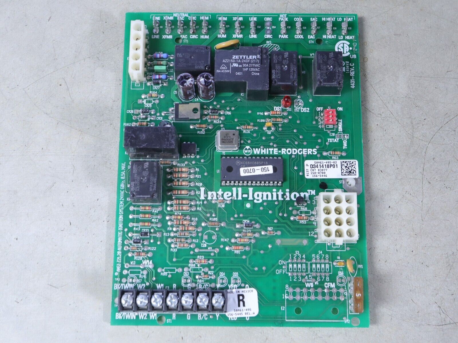 TRANE White Rodgers 50M61-495 Furnace Control Circuit Board D341418P01