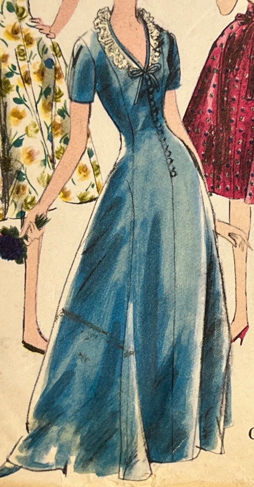1962 Vintage VOGUE Pattern #5403 Very Pretty Robes Plus Sizes 14-16 Uncut FF