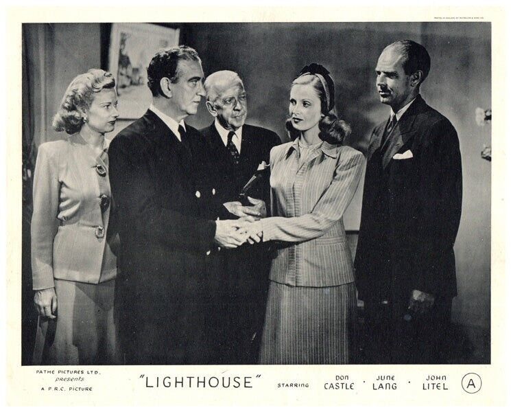Lighthouse Original Lobby Card June Lang John Litel Wedding Marriage Scene 1947