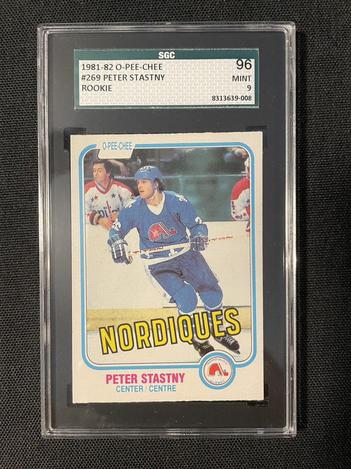 1981-82 OPC #269 Peter Stastny SGC 9 Mint Rookie RC O-Pee-Chee Quebec Nordiques