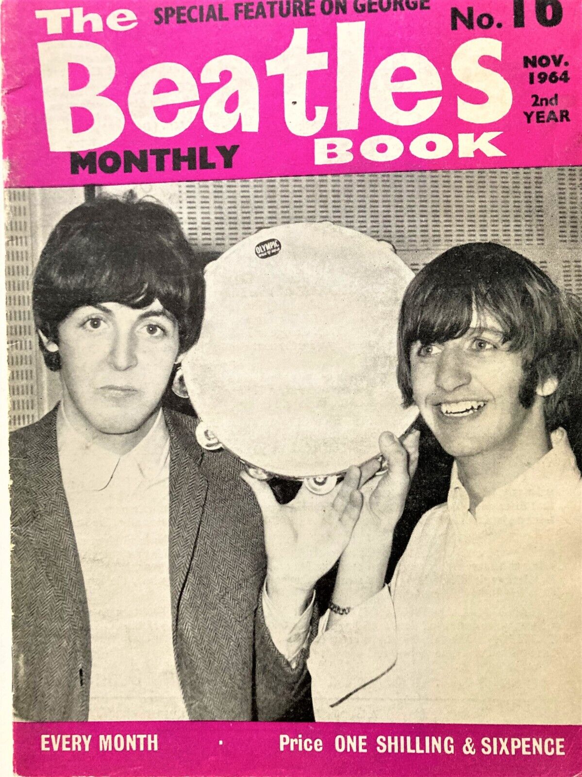 The Beatles Monthly No. 16 Nov 1964 Excellent Original Condition Johnny Dean