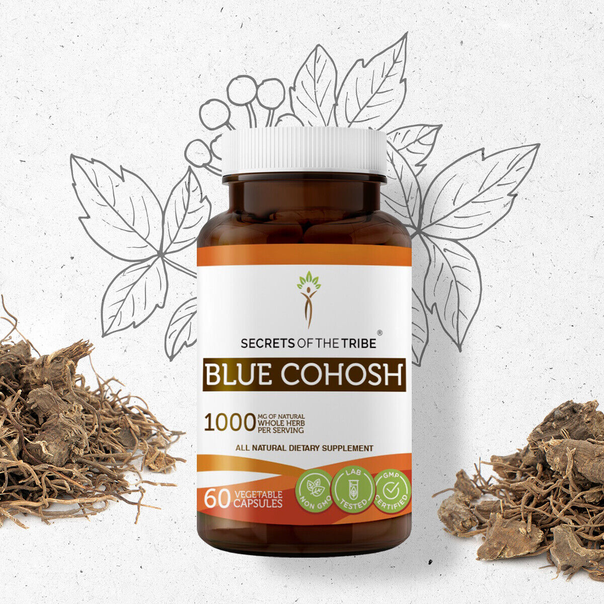 Secrets Of The Tribe Blue Cohosh Capsules,500 mg