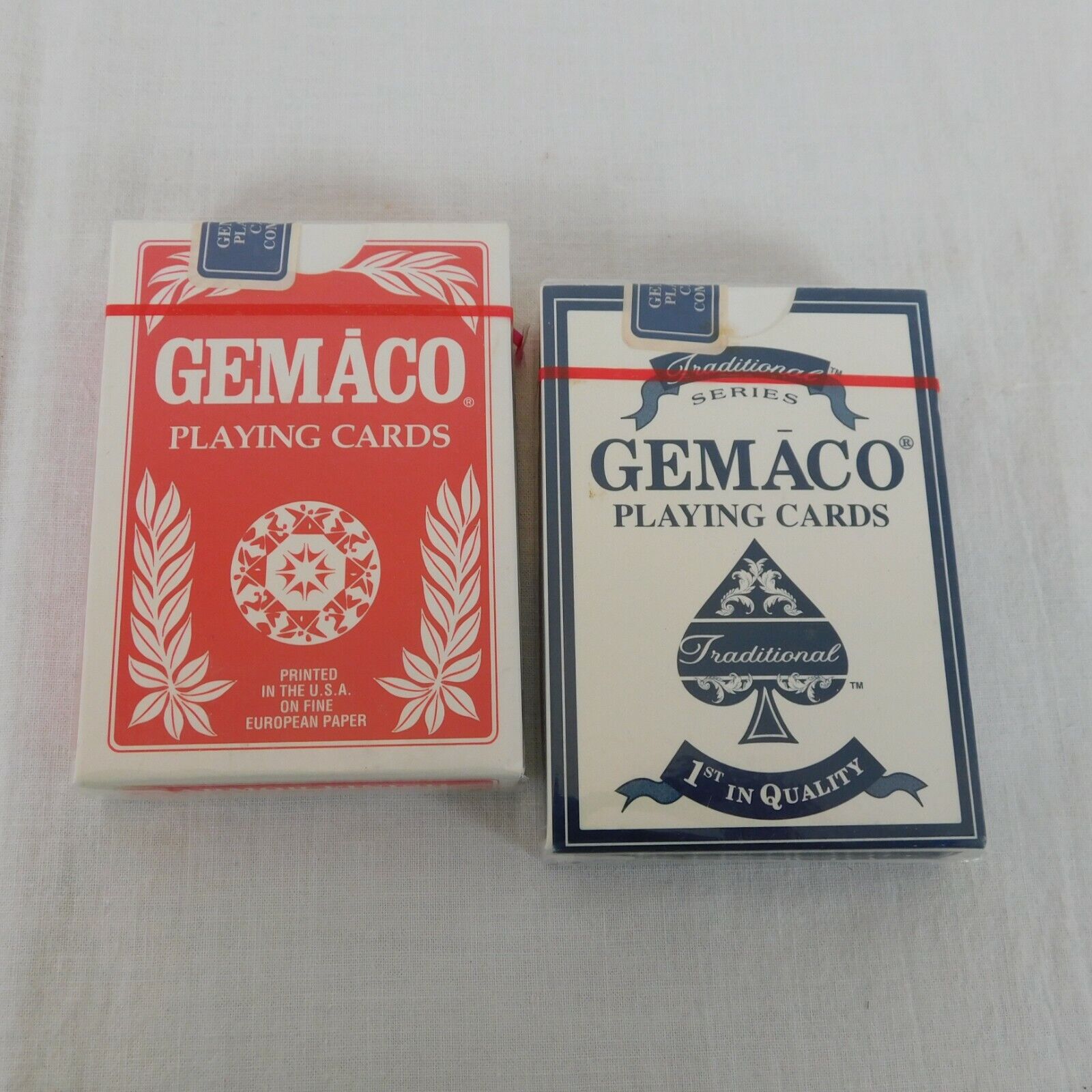 Lot of 2 SEALED Gemaco Playing Cards The Palace Casino No Peek Faces Blue Red