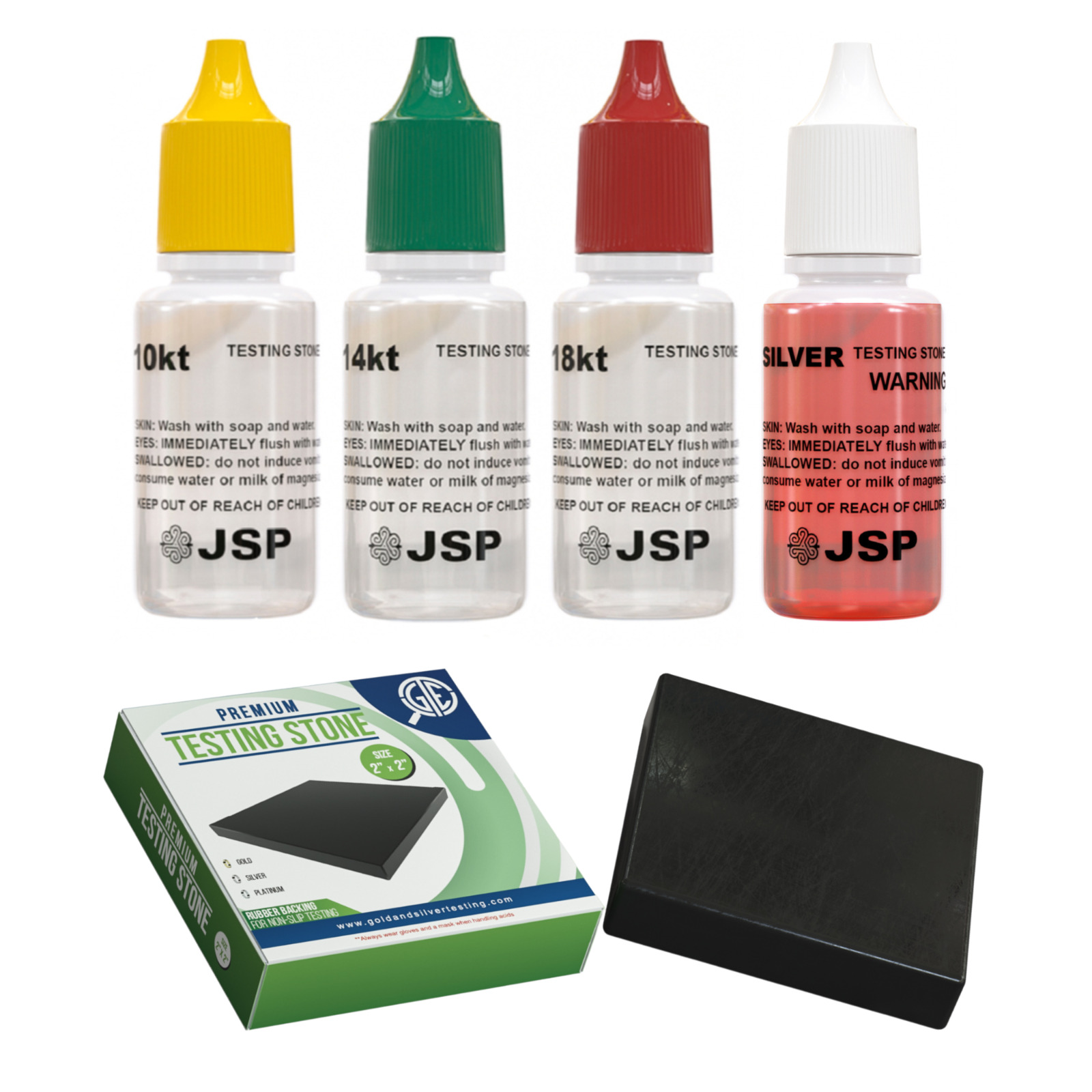 JSP Gold Silver Testing Acid Kit 10K 14K 18K Kit Tester Jewelry Test Detect Fake