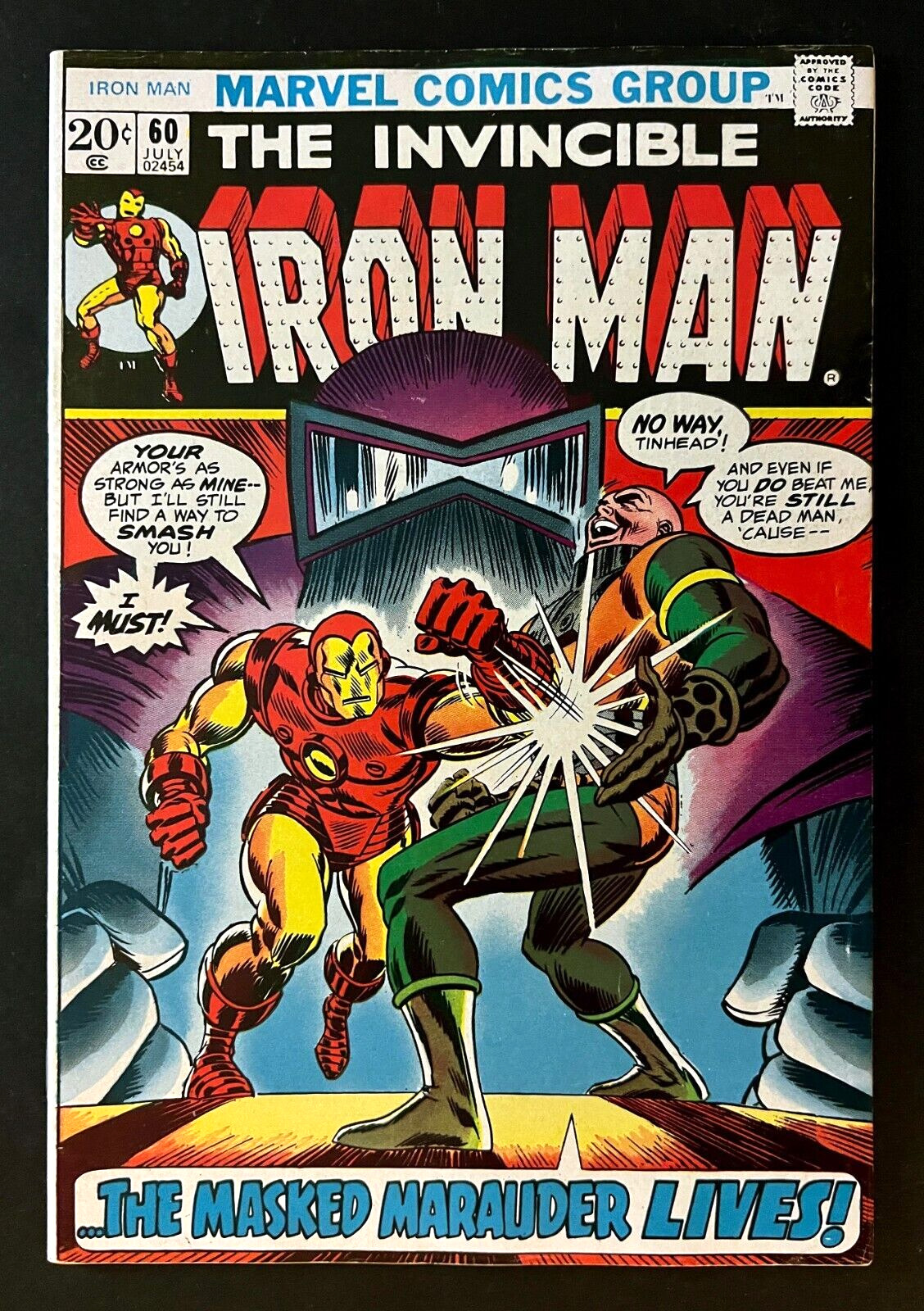 IRON MAN #60 Nice Condition Masked Marauder John Romita Cover Marvel 1973