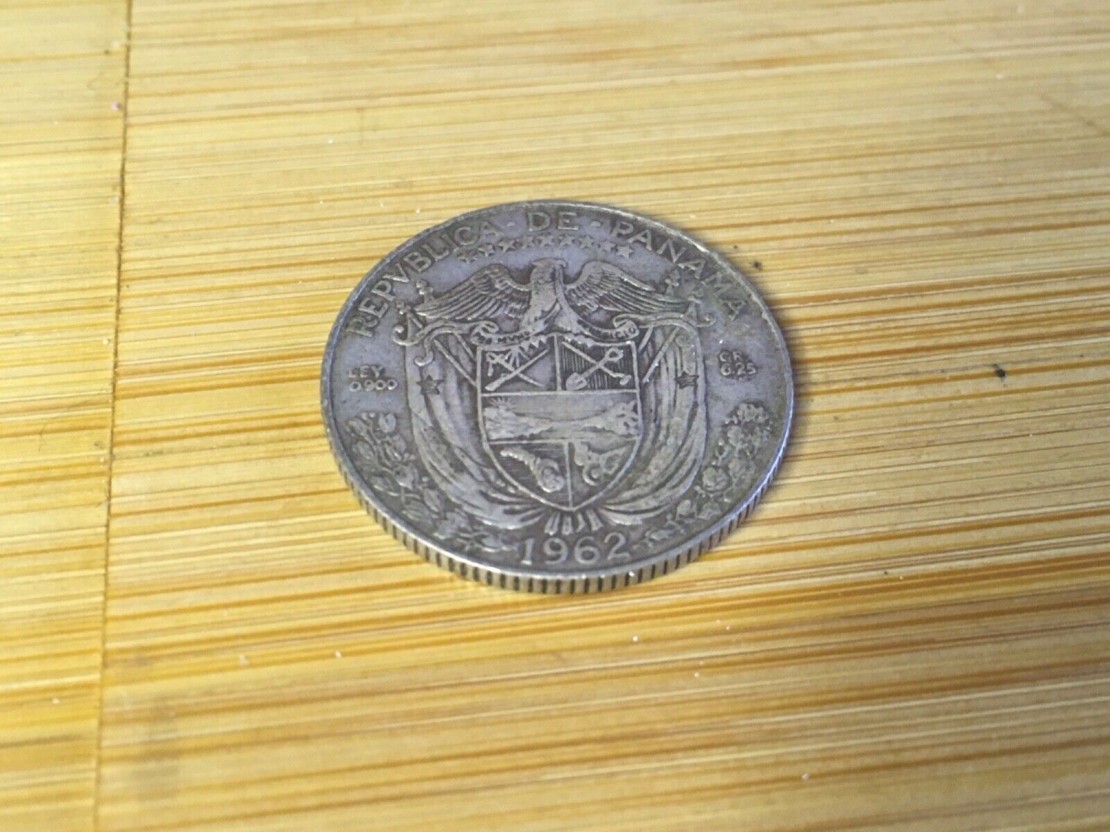 1962 Panama 1/4 Balboa Silver Coin FREE FAST SHIPPING # 741e