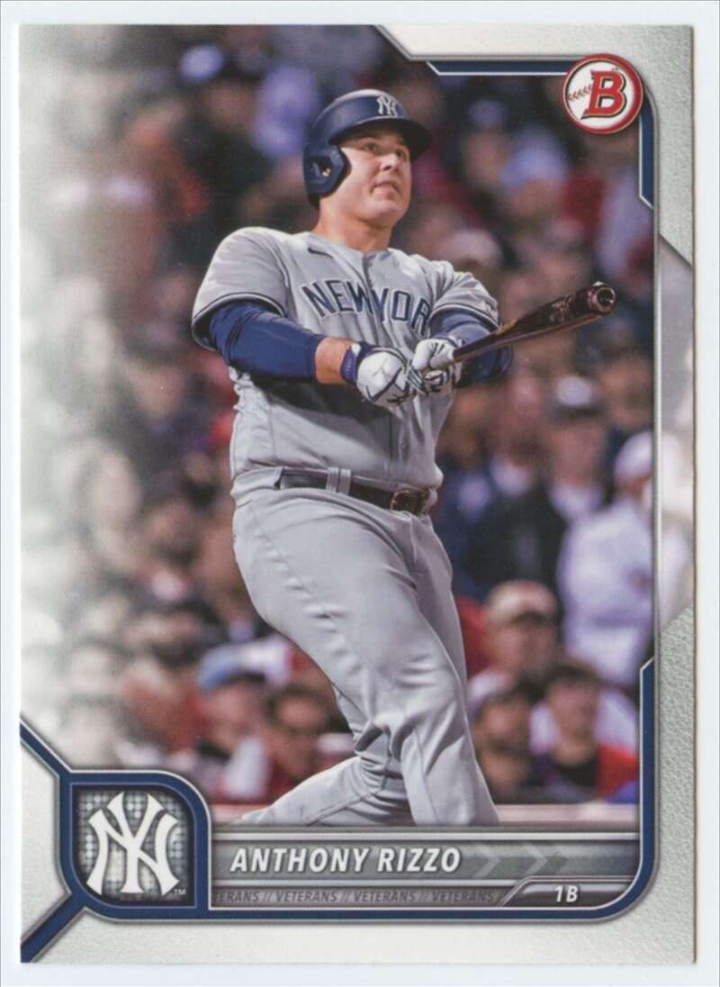 2022 Bowman #76 Anthony Rizzo New York Yankees