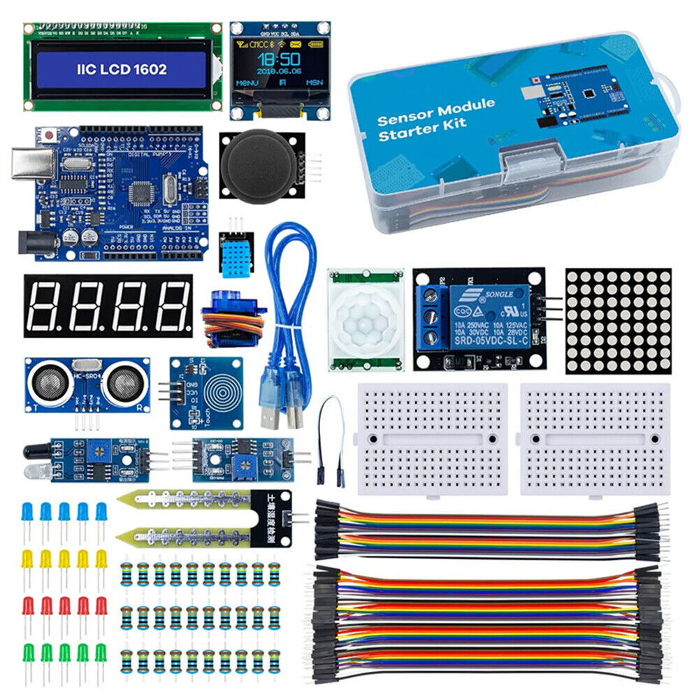 Sensor Module Starter Learning Kit For Arduino R3 Improved Development Board