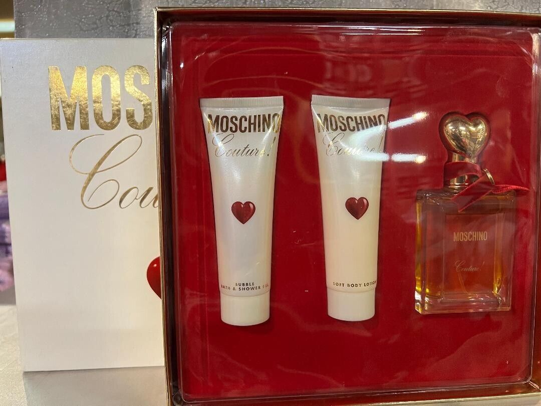MOSCHINO COUTURE VINTAGE 3PC 1.7 OZ EDP+B/LOTION RARE-DISCONTINUED