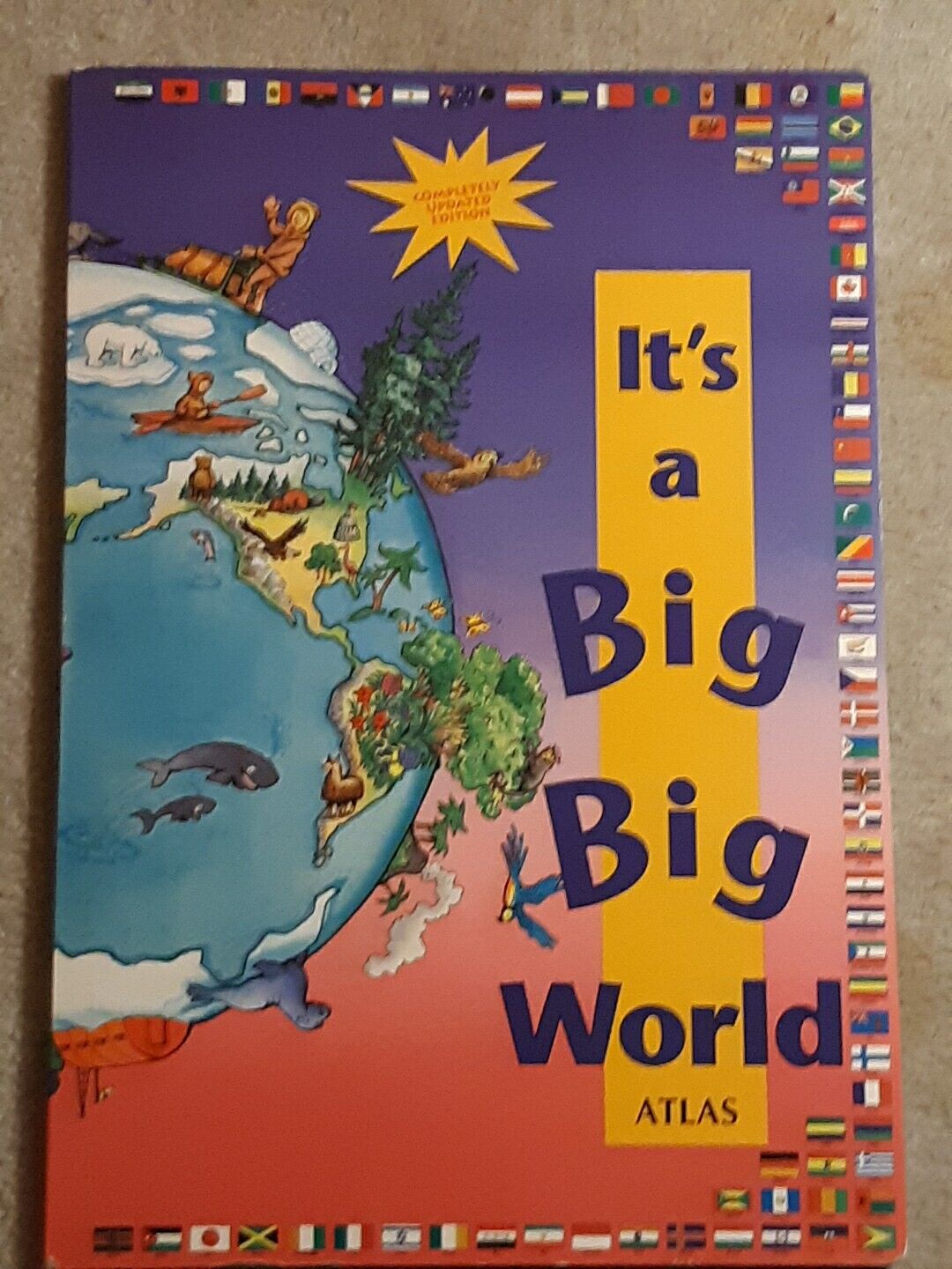 Big Book: It\'s a Big Big World First Atlas, 1994, 22 x 15\