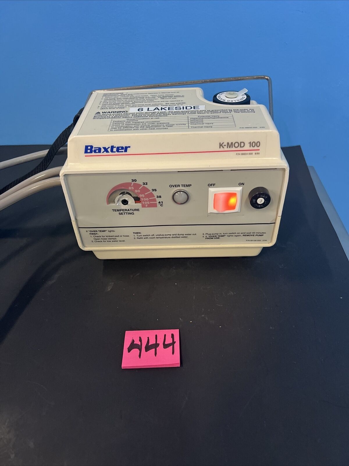 Baxter/ Gaymar K-Mod 100 T/Pump Heat Therapy Pump   ( parts)