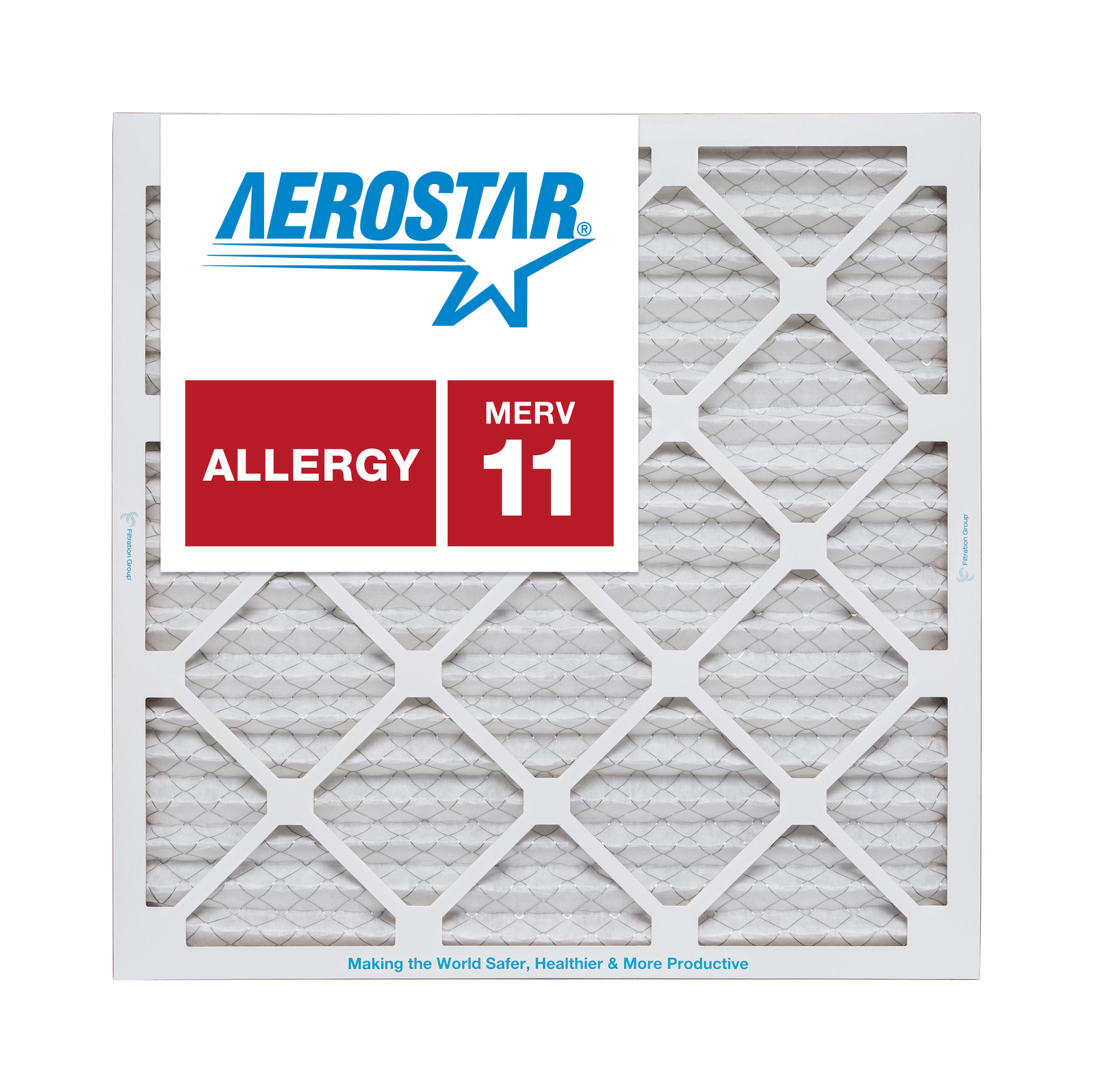 Aerostar 20x20x1 MERV 11 Furnace Air Filter, 4 Pack